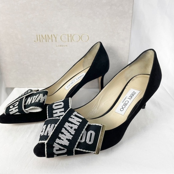 Jimmy Choo Tegan 60mm Pointed Toe Heels Black - Picture 6 of 8